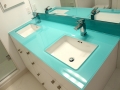 Bathroom glass countertops
