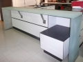 raised glass countertops