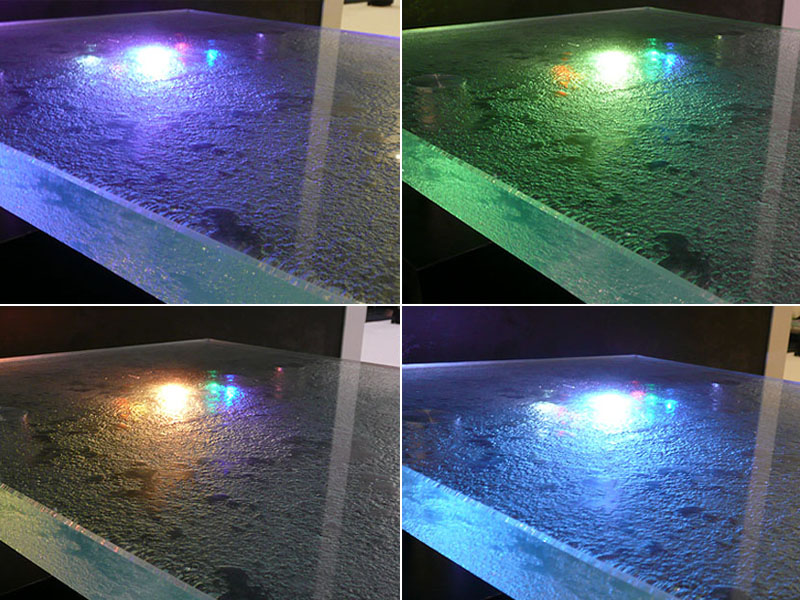 LED Lights Installed in Epoxy Countertop Start to Finish