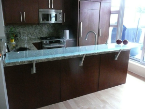 Standoff Angle Bracket Raised Glass Countertop Cgd Glass Countertops