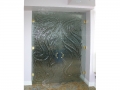 Textured Glass Double Doors