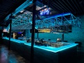 Glass-bar-top for restaurant
