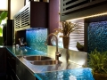 Kitchen glass countertop (textured glass)